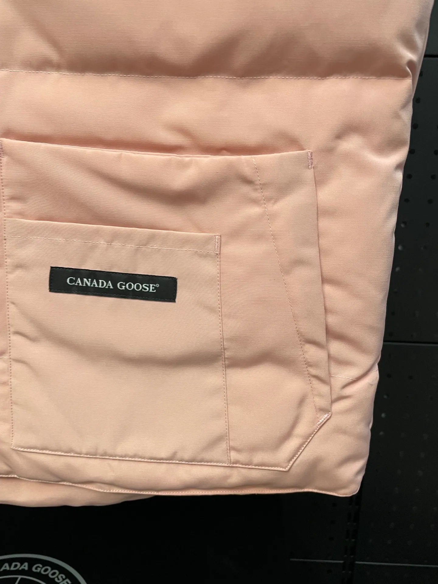 Pink canada goose freestylecrew 🎗 zp 🎗 t Premium ， 90 🎗 🎗zp 90 Lightweight 🎗ykk 🎗 zp zp Size:XS-XXL